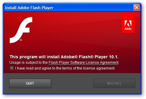 Adobe Flash Player 10.1 Update – Thanks Adobe for removing ugly ...